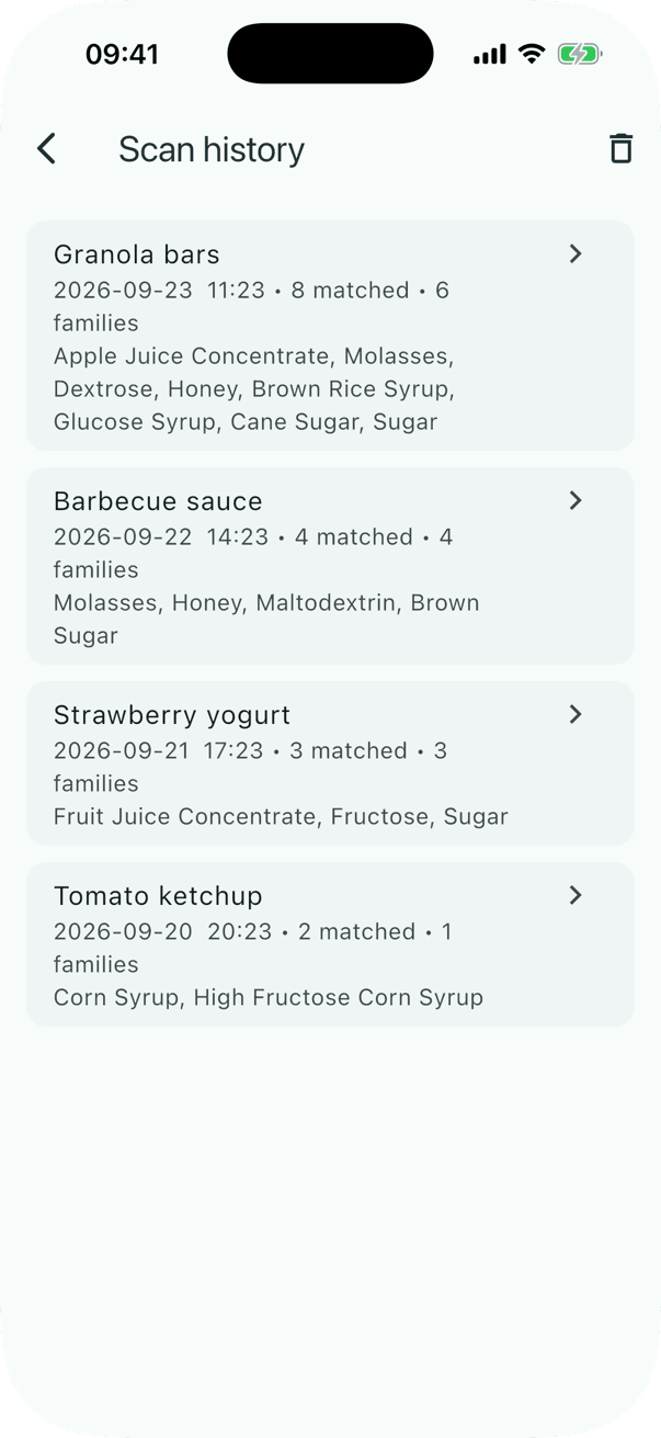 Sugar Decoder: Save and label your scans (Pro)